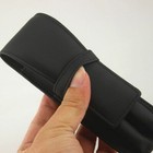 Leather Pen Bag Holder Pencil Case Double Pouch For Fountain Stationery Supplies