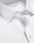Men s White Non Iron Twill Shirt Slim Fit 16 34 Button Down Dress Shirt Menswear