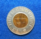 John P Saylor Pennsylvania 1965 Lucky Penny Token Encased Lincoln Cent coin     