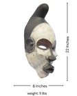 Congo Mask     Handcarved African Tribal Art     Wooden Wall D  cor 