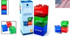 Save Spend Share Piggy Bank - Clear Kids  Coin Bank For Money Management