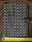 Coach Day Planner Cover Agenda Signature Brown Canvas Authentic 