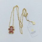 New Kendra Scott Gingerbread Gold Plated Short Pendant Necklace