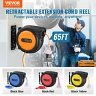 Vevor Retractable Extension Cord Reel Power Cord Reel 65ft 12awg 3c Sjtow