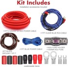 0 Gauge Car Wiring Kit For 3000w Audio Systems  Complete Installation Solution