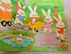 Vintage Happy Easter Bunny Dime Holder Trifold Greeting Card Hallmark 1970s Used