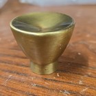 Small Authentic Mid Century Modern Mcm Brass Drawer Knob Pull 1 3 8  Diameter