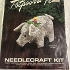 Vintage Titan Needlecraft Potpourri Pets Pig Kit Lace 1348 4  1985 Nos