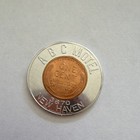 1955 Lincoln Wheat Cent Encased Coin Token Abc Motel New Haven Copper Circulated