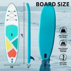 Qileba 10ft Inflatable Stand Up Paddle Board Sup Yoga Non-slip Deck
