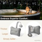 2-pack Large Pillow For Hot Tub  grey   Spa  Pool   Chaise Lounge - Universal   
