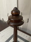 Vintage Wooden Thread Spool Holder Sewing Stand Wood Spool Rack Antique