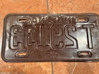 T 29133 Indiana Brown White Metal Licence Plate 1945 Ww2 Era