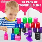 Barrels Of Slime - 24 Pack - Assorted Color Tall Mini Barrels
