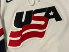 Team Usa Nike Hockey Jersey White Size 48 Fight Strap Iihf