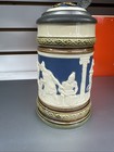 Mettlach Beer Stein Lidded  2244 Villeroy   Boch 3 10 In The Black Whale