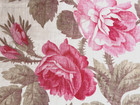 Antique Fabric French Faded Pink Floral Roses Faded Timeworn Beautiful    