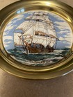 Vintage Set Of Three Brass Tone Nautical Ship Decor Wall Hanging 