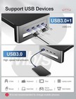 Adjustable Dual Monitor Stand With Usb Angled Double Monitor Riser Metal Compute