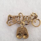 Vtg Nos Danecraft Gold Tone Enamel Shoes  shoe Crazy  Pin