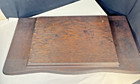 Antique Treadle Sewing Machine Cabinet Oak Wood Table Top Base Vintage