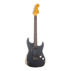 Fender Custom Shop Stratocaster Sh Heavy Relic - Aged Charcoal Frost Metallic
