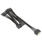 15pin Sata 1 Male To 5 Female Splitter Hard Drive Hdd Ssd Power Adapter Cable Us