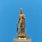 Vintage Brass South Sea Guanyin Bodhisattva Bronze Statue Ornament