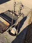 Antique Vintage Fireplace Tools Set Of 3
