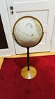 Vintage Replogle 12    World Globe On Wood   Metal Stand 31    Tall Antique Style