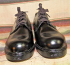 Mens Vintage Wolverine Oxfords Lace Up Black Leather Shoes 11 5 C New In Box