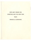 South Africa Political Greeting Card 1957 From General Francis De Guingand