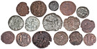 Athentic Ancient Late Roman Bronze Coins Lot Of 16
