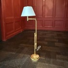 Dollhouse Miniature Brass Floor Lamp