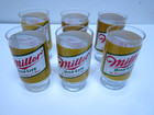 1980 Vintage Miller High Life Of Champagne Of New Beer Drinking Glass Set  4f-2