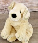 Russ Berrie Rover Plush Dog 15  White Gray Stuffed Animal Floppy Puppy Soft Toy