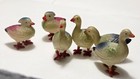 6 Vintage Miniature Japan Viscoloid Celluloid Toys Ducks   Birds 2 