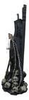 Black Death Grim Reaper With Scythe Time Waits For No Man Table Clock Figurine