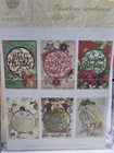 Anna Griffin Ag807 Christmas Sentiment Metal Cut   Emboss Die Set    Free Gift 