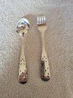Valdres Pattern Norwegian  830s  83   Silver Teaspoon  salad Fork Th Martinsen 