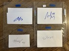 Nhl Index Cards Lot Of 54 Autographed Cards  See Description For Autos