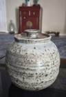 Vintage Studio Art Pottery Stoneware Jar With Lid 6 75 