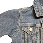 1980s Oshkosh B Gosh Kids Denim Jacket Toddler Blue Jean Snap Trucker Style 18m