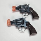 Lot Of 2 Vintage Toy Diecast Snub Nose Toy Cap Guns
