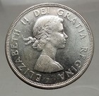 1964 Canada Quebec Charlottetown Commemorative Big Silver Dollar Coin I57136