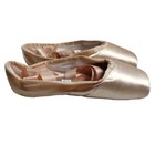 Tanzdunsje Professional Ballet Pointe Dance Shoes Pink W  Sewn Ribbon Size 42w
