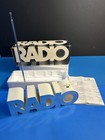 Vintage 1970   s Isis Am fm Radio Model No  Radio 20-1 Silvertone Finish