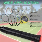 12 Pack Tennis Racket Grip Tape Precut Anti-slip Absorbent Overgrip Black