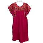 Vintage Zapotec Rugs Dress Womens Xl Oaxaca Mexican Handmade Embroidered Floral