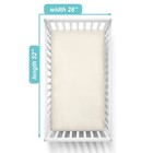 100  Natural Cotton Percale Fitted Crib Sheet For Standard Crib And Toddler M   